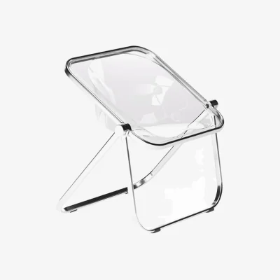 Made in Design Plona Folding armchair plastic material transparent / Giancarlo Piretti, 1970 - ANONIMA CASTELLI