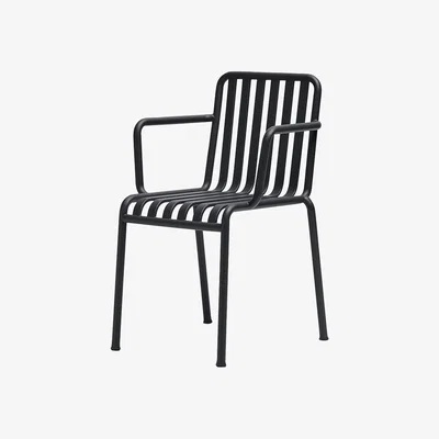 Made in Design Palissade Stackable armchair - R & E Bouroullec by Hay Grey/Black