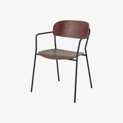 Made in Design Piter Stackable armchair - / Plywood & metal by Bloomingville Natural wood