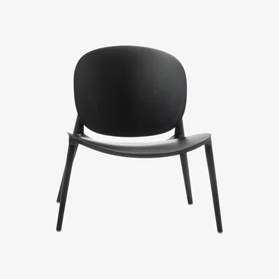 Made in Design Be Bop Low armchair - / Outdoor by Kartell Black