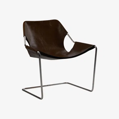Made in Design Paulistano Armchair - Inox version by Objekto Brown