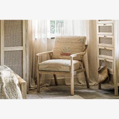 Nkuku nkuku Kavya Kilim Occasional Armchair | Seating | Natural