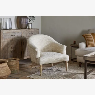 Nkuku nkuku Aranya Cotton & Jute Occasional Dining Chair | Seating | Natural