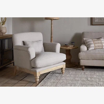 Nkuku nkuku Kashi Linen Armchair | Seating | Natural