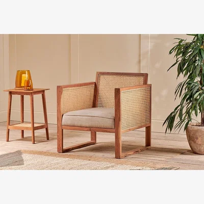 Nkuku Nkuku Balibar Cane Armchair | Chairs Stools & Benches | Natural