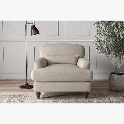 Nkuku Nkuku Deni Armchair | Make To Order | One Size | Brera Linen Natural