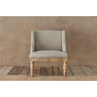 Nkuku Nkuku Elbu Linen Armchair | Furniture | Cream | 75 x 60 x 66 cm