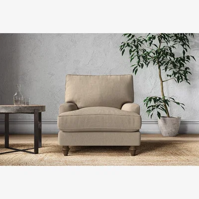Nkuku Nkuku Marri Armchair | Make To Order | One Size | Brera Linen Pebble