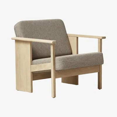 Nordic Nest Form & Refine Block lounge chair White oak-Hallingdal 65-0227