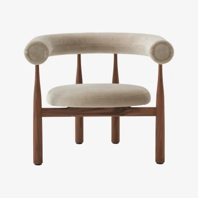 Nordic Nest New Works Bukowski Lounge Chair Walnut Rest 23