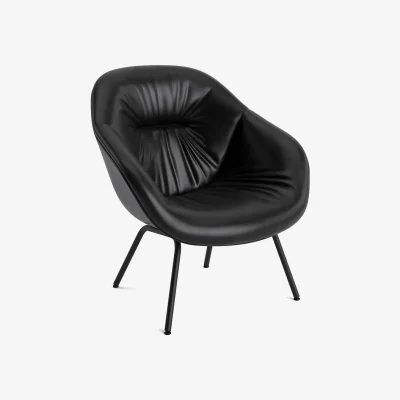 Nordic Nest HAY About a Lounge AAL87 Soft armchair Sense black-black steel frame