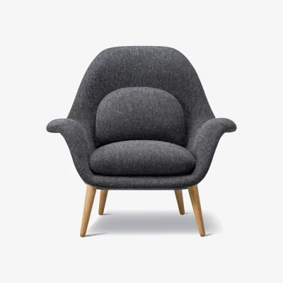 Nordic Nest Fredericia Furniture Swoon armchair Hallingdal 65 180-oiled oak