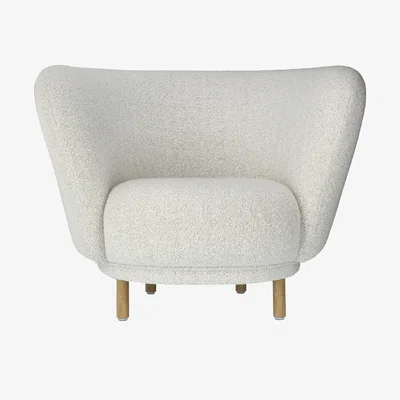 Nordic Nest Massproductions Dandy armchair Oak-Cocoa rum 007
