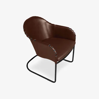 Nordic Nest Källemo Ingo armchair Cigar brown–black oxidized