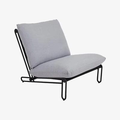 Nordic Nest Brafab Blixt lounge chair Black-sky grey
