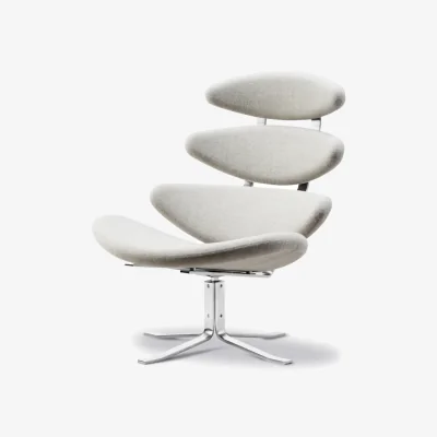 Nordic Nest Fredericia Furniture Corona armchair Capture 4101-chrome base