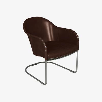 Nordic Nest Källemo Ingo armchair Cigar brown-matte chrome