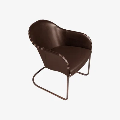 Nordic Nest Källemo Ingo armchair Cigar brown-copper treated