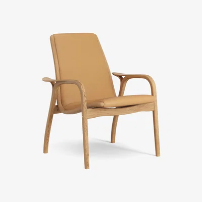 Nordic Nest Laminett arm chair oiled oak/leather Baltique 43001