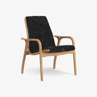 Nordic Nest Laminett arm chair oiled oak/sheep skin Black (black)