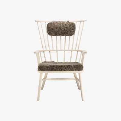 Nordic Nest Stolab Henriette armchair cushion&headrest White oiled-Sahara
