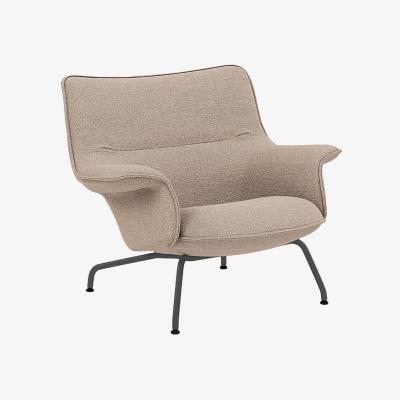 Nordic Nest Muuto Doze armchair low Hearth 6 Anthracite/black