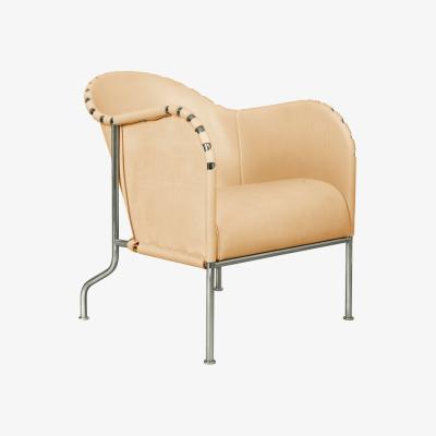 Nordic Nest Källemo Bruno armchair Core leather natural-chrome