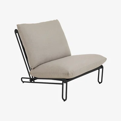 Nordic Nest Brafab Blixt lounge chair Black-clay beige