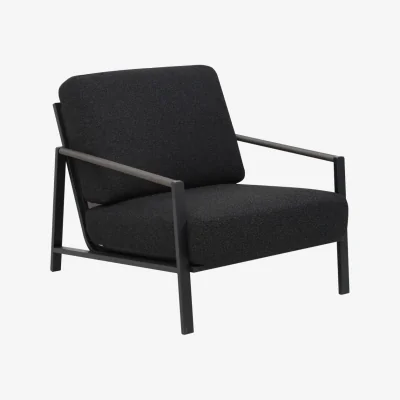 Nordic Nest Brafab Lyra armchair Black-teddy black
