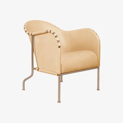 Nordic Nest Källemo Bruno armchair Leather natural-cuprous frame
