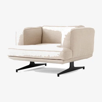 Nordic Nest &Tradition Inland AV21 armchair Clay 0011-warm black