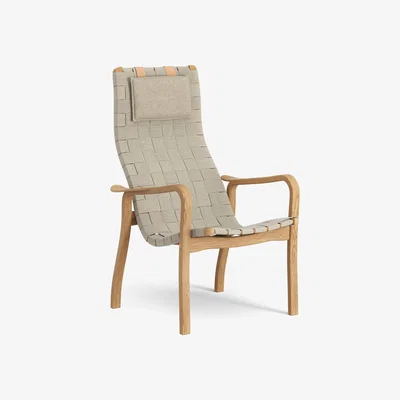 Nordic Nest Primo arm chair high with neck cushion oiled oak Natural