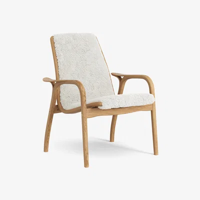 Nordic Nest Laminett arm chair oiled oak/sheep skin Off white (white)