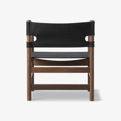 Nordic Nest Fredericia Furniture Canvas 21 armchair Black canvas-oiled oak