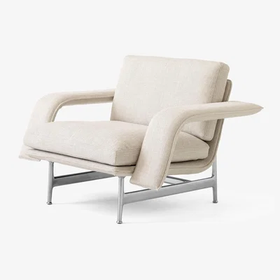 Nordic Nest &Tradition Meantime AV29 lounge chair Pol. aluminium-Ecriture 0210