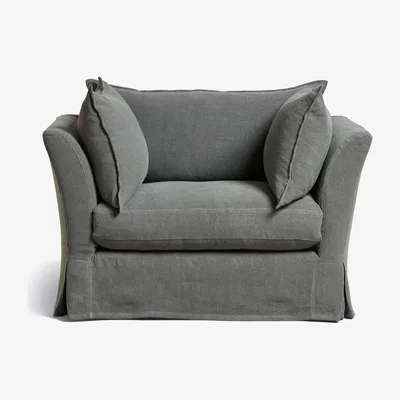 OKA Avitus Armchair - Charcoal