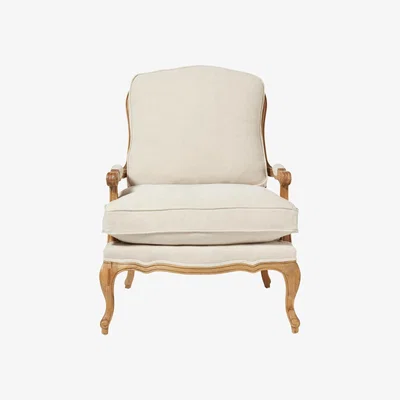 OKA Chantal Linen Chair  - Natural