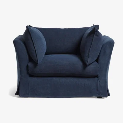 OKA Avitus Armchair - Pure Navy