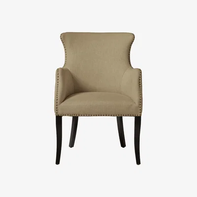 OKA Beardon Armchair - Wild Oats Wide Herringbone
