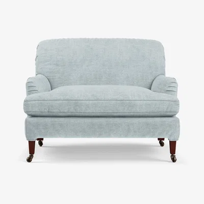 OKA Linen Loose Cover for Large Coleridge Armchair - Ice Blue