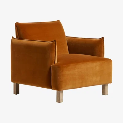 OKA Alora Armchair - Burnt Orange