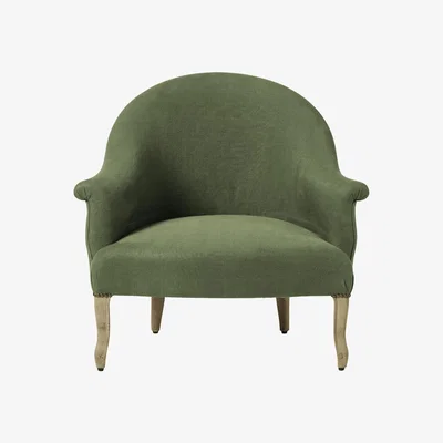 OKA OKA, Brantwood Armchair - Sage, Armchairs, Linen