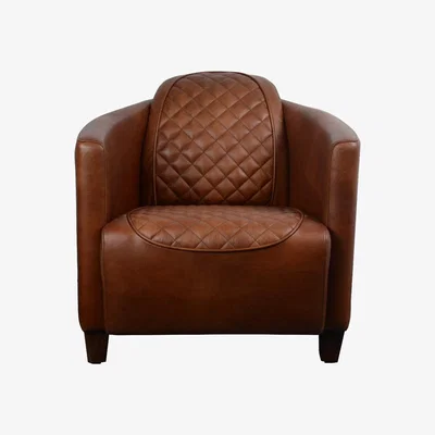 Oak&More Bonner Brown Leather Chair