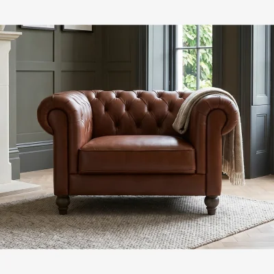 Oak&More Jameson Chestnut Leather Armchair