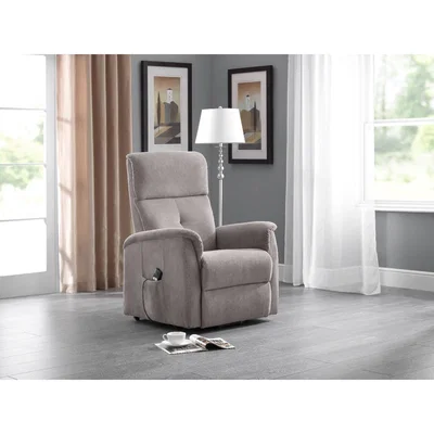 Oak&More Avra Taupe Velvet Rise and Recline Chair