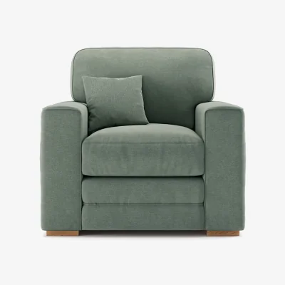 Oak&More Madden Blue Fabric Armchair