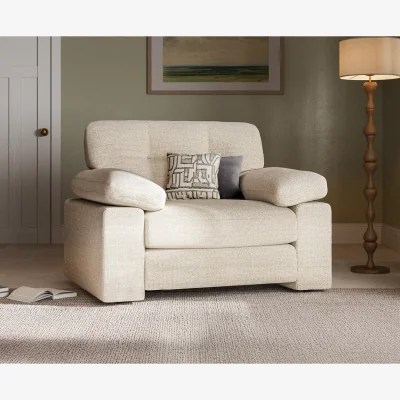 Oak&More Helston Ivory Fabric Armchair