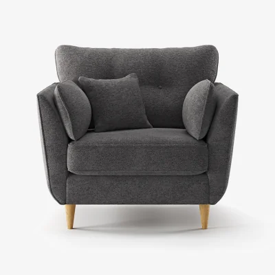 Oak&More Capri Midnight Boucle Fabric Armchair