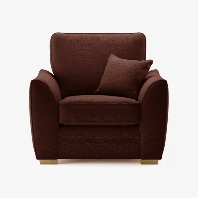 Oak&More Bella Rustic Fabric Armchair