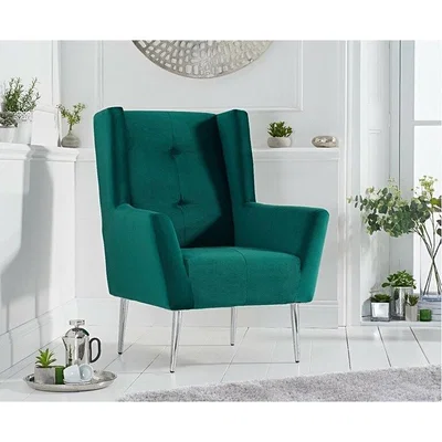 Oak&More Ex-display Brooke Green Velvet Armchair